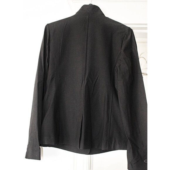 New w/Tags - Eileen Fisher Stretch Crepe Stand Collar Jacket, Blazer Med - Picture 11 of 12